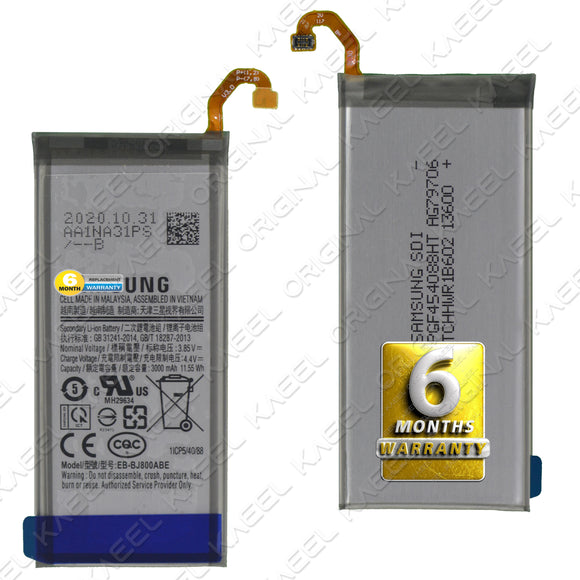 KAEEL ORIGINAL EB-BJ800ABE Battery 3000mAh for Samsung Galaxy J6 /A6 /On6 2020 / with 6 Months Warranty.