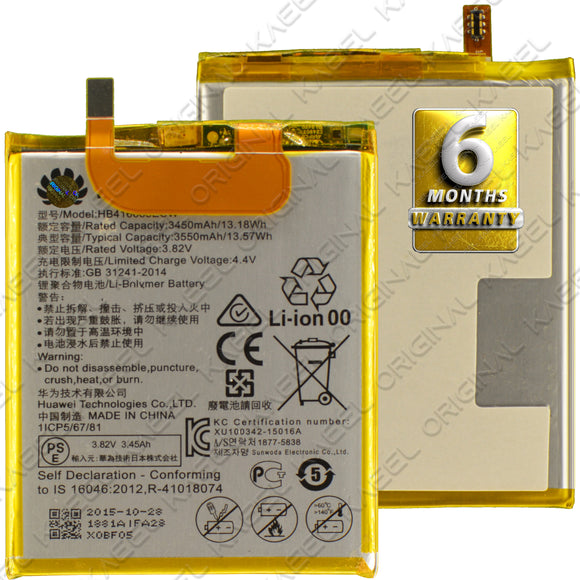 KAEEL ORIGINAL HB416683ECW 3450mAh Battery for Google Huawei Nexus 6P H1511, H1512 I with 6 Months Warranty*