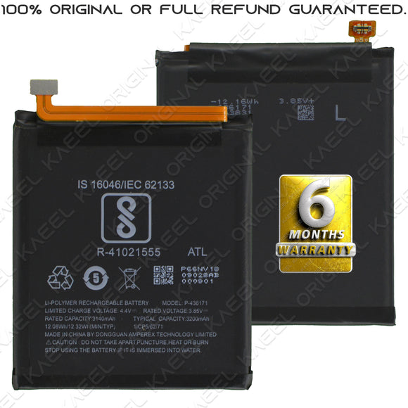 KAEEL ORIGINAL P-436171 Battery 3200mAh for 10.or D2 AEA13111000 with 6 Months Warranty.