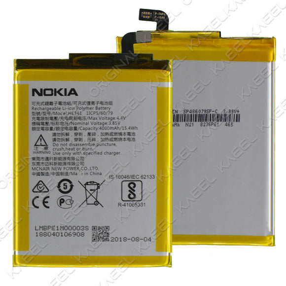 KAEEL ORIGINAL HE341 Battery for Nokia 2.1 2018 TA-1080, TA1084, TA-1092, TA1093 4000mAh with 6 Months Warranty.